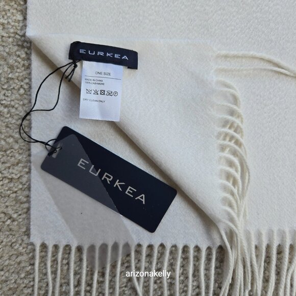 NWT Eureka Cashmere Scarf Ivory - Picture 3 of 12